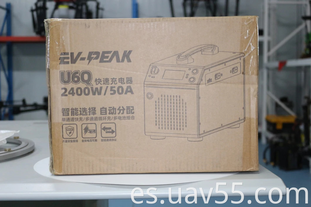 EV-PEAK U6Q Lipo Battery Carger 3000W 60A Cargador de equilibrio inteligente para Lipo LiHV